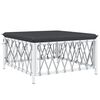 vidaXL Garden Lounge Set White, Dark grey