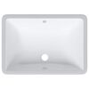 vidaXL Bathroom Sink White 20.5x15.2x7.7" Rectangular Ceramic