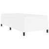 vidaXL Bed Frame with Mattress White 31.50 x 78.74 in Fabric