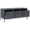 vidaXL TV Cabinet Anthracite Cold-rolled Steel Medium TV Cabinet