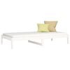 vidaXL Day Bed White Solid pine wood Small