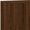 vidaXL TV Wall Cabinet Brown Oak Engineered Wood Medium TV Wall Cabinet