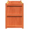 vidaXL Garden Planter Wax brown Solid pine wood 59.1x19.7x27.6 in