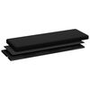 vidaXL Storage Bench Black PVC, engineered wood