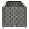 vidaXL Raised Bed Light grey Polypropylene Large Durable Planter Box