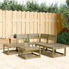 vidaXL Garden Sofa Set Natural Pine Vacuum pressure impregnated pinewood