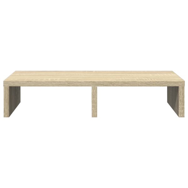 vidaXL Monitor Stand Sonoma Oak 19.7x10.6x3.9" Engineered Wood