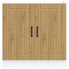 vidaXL Sink Base Cabinet Artisan Oak Engineered Wood 31.5 x 18.1 x 32.1 in