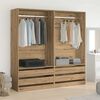 vidaXL Wardrobe Artisan Oak Engineered Wood 39.4 x 19.7 x 78.7 in