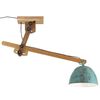 vidaXL Ceiling Lamp Distressed Blue Iron and solid mango wood
