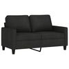 vidaXL Sofa Set Black Polyester, Metal, Textilene, Plywood