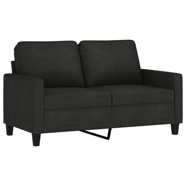 vidaXL Sofa Set Black Polyester, Metal, Textilene, Plywood