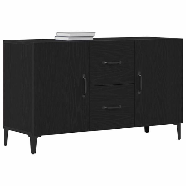 vidaXL Sideboard with Drawer Black 100 x 36 x 60 cm Engineered wood
