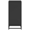 vidaXL Book Cabinet Black Engineered wood Compact Industrial