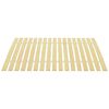 vidaXL Slatted Bed Base Natural Solid poplar wood Single bed size
