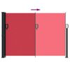 vidaXL Retractable Side Awning Red