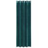 vidaXL Blackout Curtains 2 pcs Dark Green 55.12 x 88.58 in Velvet