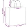 vidaXL Paper Bags 250 pcs with Handles Green 26x17x25 cm
