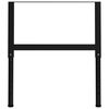 vidaXL Metal Frame Set of 2 Black Powder-coated metal Adjustable