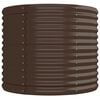 vidaXL Garden Raised Bed Brown Powder-coated steel Large