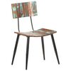 vidaXL Dining Chair Set of 6 Multicolors Solid reclaimed wood, iron