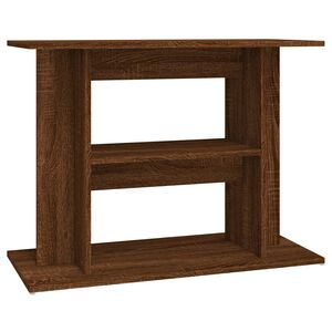 vidaXL Aquarium Stand Brown Oak Engineered Wood 31.5 x 13.8 x 23.6 in
