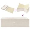 vidaXL Storage Box Set of 2 Cream