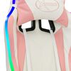 vidaXL Racing Chair Pink and Black 80% PVC, 15% Polyester, 5% Cotton