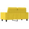 vidaXL 2-seater Sofa Light yellow 100% Polyester Fabric 2-seater