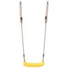 vidaXL Outdoor Swing Seat Yellow Polyethylene Adjustable Saddle Shape