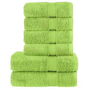 vidaXL Towel Set Apple Green 100% Cotton