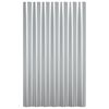 vidaXL Roof Panels 36 pcs Galvanized Steel Silver 23.6"x14.2"