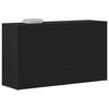 vidaXL Sideboard Black 47.24 x 14.17 x 27.17 in Engineered Wood