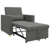 vidaXL Pull out Sofa Bed Single Dark grey 35.43 x 64.96 x 34.25 in