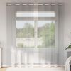 vidaXL Voile Curtains with Grommets 2 pcs Light Grey 55.1x88.6"