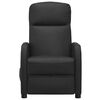 vidaXL Recliner Black Faux leather, plywood, iron Standard