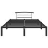 vidaXL Bed Frame Black Metal Full Bed Frame Rectangular