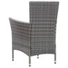 vidaXL Dining Set Grey and dark grey