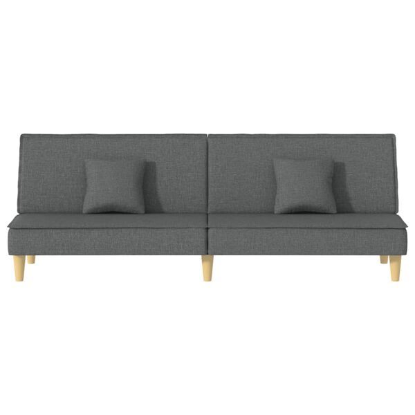 vidaXL Sofa Bed Dark grey Fabric (100% polyester), plywood, foam Standard