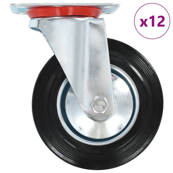 vidaXL 12 pcs Swivel Casters 6.30 " (3x143451)