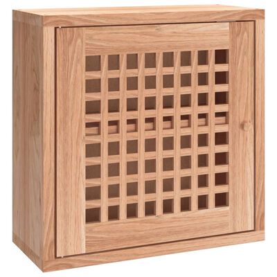 vidaXL Wall Cabinet 16.5"x7.1"x16.5" Solid Wood Walnut