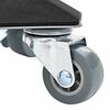 vidaXL Furniture Rollers 4 pcs with Lifter 5.3x5.3x2.4" Steel 2866.0 lb