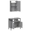 vidaXL Bathroom Furniture Set Gray Sonoma
