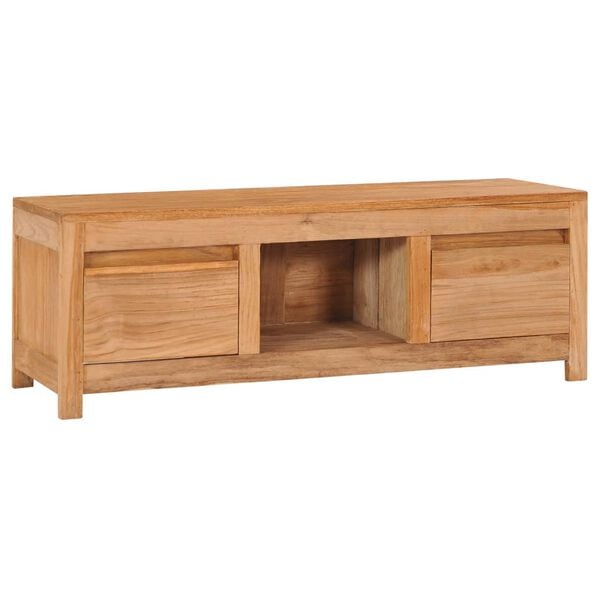 vidaXL TV Cabinet Teak Solid teak wood 39.4 x 11.8 x 13.8 in