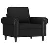 vidaXL Sofa Set Black Velvet 3-seater, 2-seater, armchair Seats Many