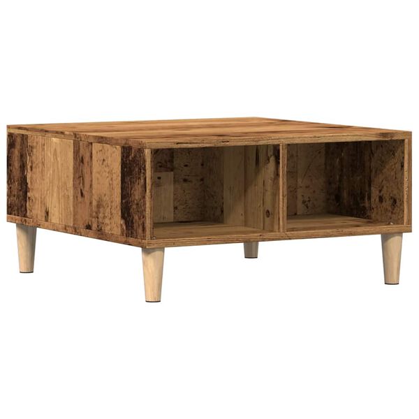 vidaXL Coffee Table Old Wood Engineered wood Small Coffee Table Square