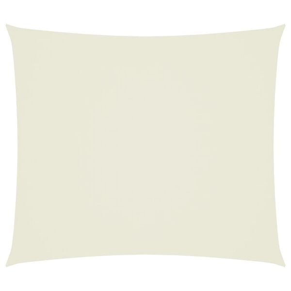 vidaXL Sunshade Sail Oxford Fabric Rectangular 8.2x9.8' Cream