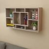vidaXL Wall Shelf Oak Melamine faced engineered wood 33.5 in wide