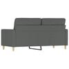 vidaXL 2-Seater Sofa Dark Grey Fabric (100% polyester), metal, textilene