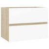 vidaXL Bathroom Furniture Set White Engineered wood Medium
